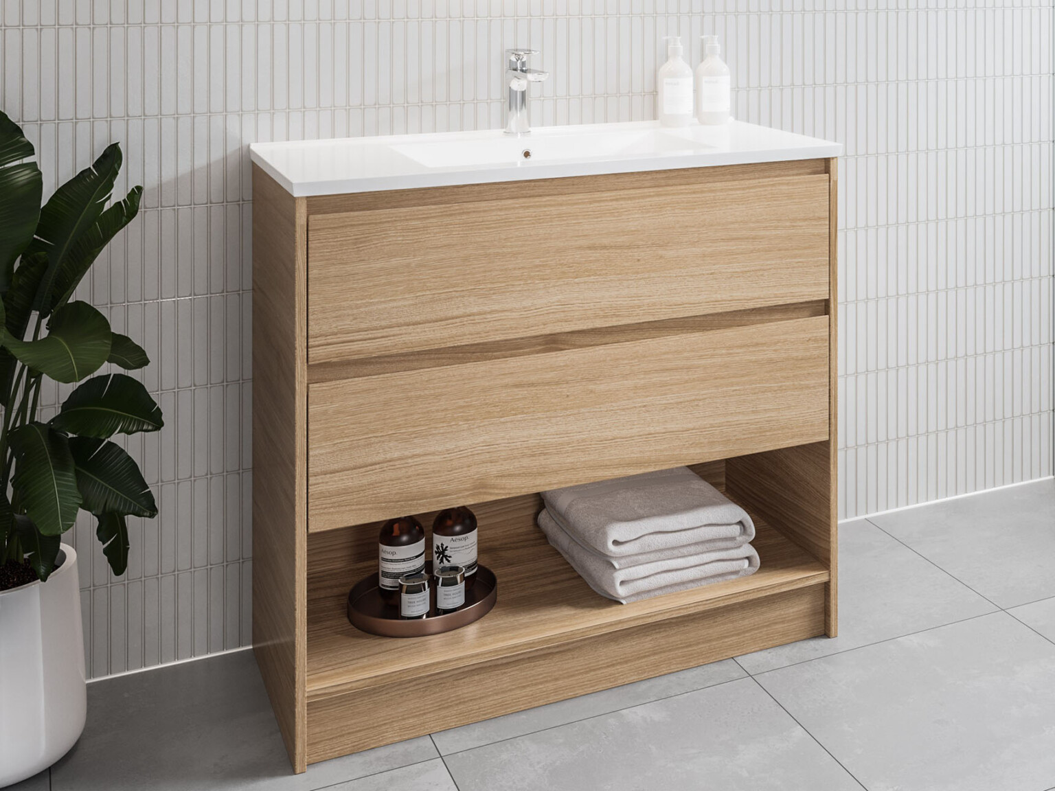 Slim bathroom storage cabinet by oakridgetm