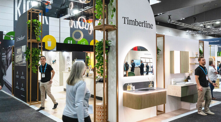 Timberline and SilkSurface's dual stand at The Design Show 2025