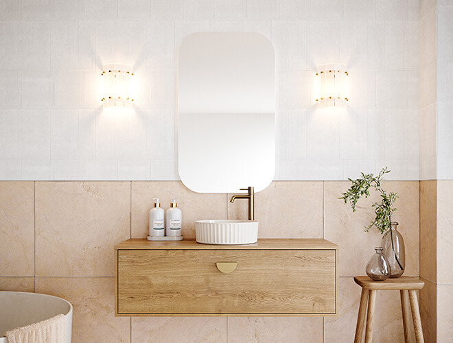 Here’s How to Create a Warm Mediterranean-Inspired Bathroom